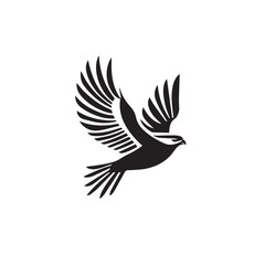 Obraz premium Hawk in cartoon, doodle style . Image for t-shirt, web, mobile apps and ui. Isolated 2d vector illustration in logo, icon, sketch style, Eps 10, black and white. AI Generative