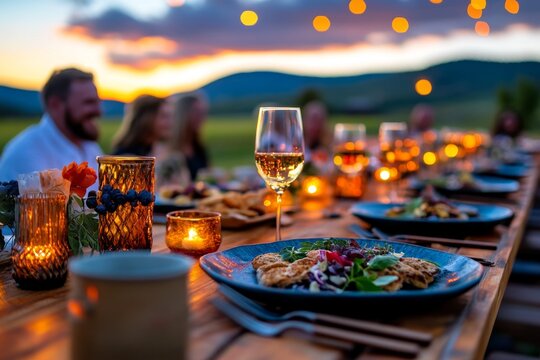 Authentic farm-to-table dinner brings guests together in a rural setting to enjoy fresh, locally sourced food
