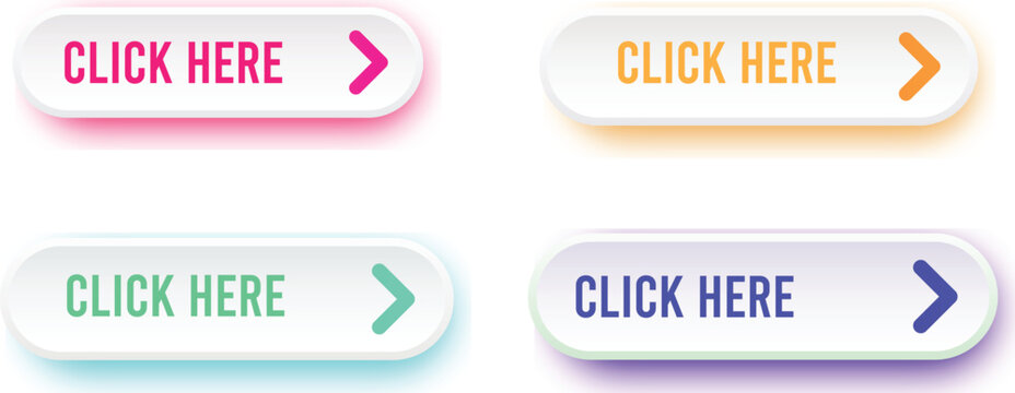 Different colorful button set button Web Design element.vector eps10