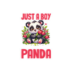 Just a boy who loves panda