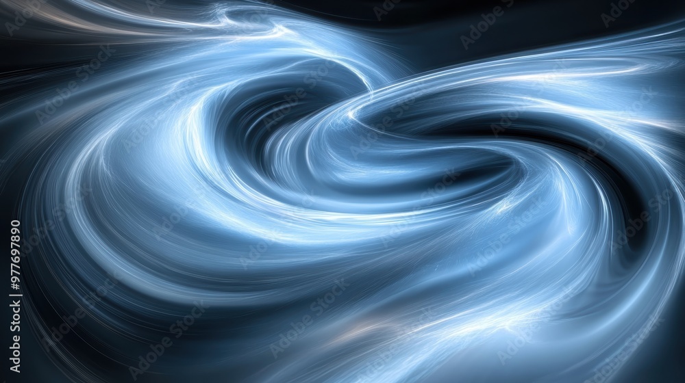 Aufkleber a mesmerizing swirl of blue light creating a sense of depth and movement, perfect for backgrounds an