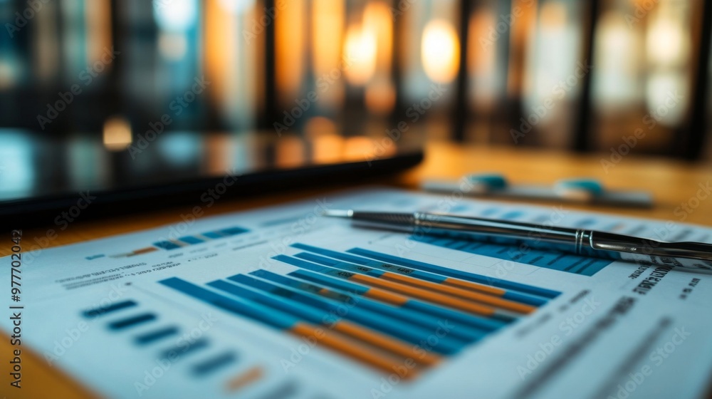 Poster a high-resolution image of a financial report featuring multiple bar charts with detailed performanc