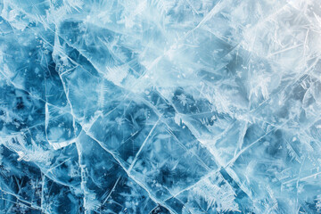 A blue ice sculpture with jagged edges