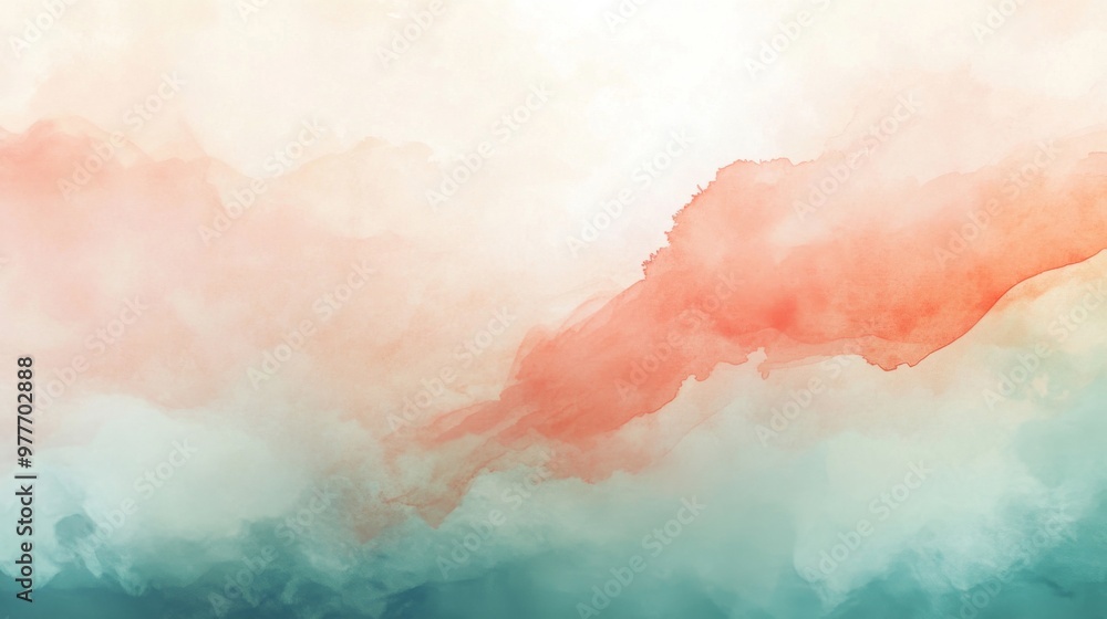 Poster a high-resolution image of a fluid, watercolor-style abstract background with soft, blended hues and