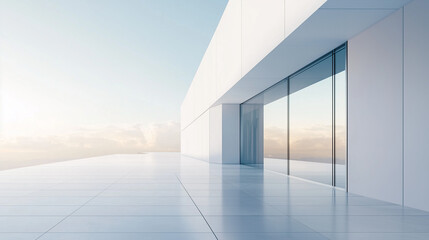 Obraz premium Modern minimalist architecture desktop wallpaper