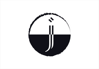 Letter J logo initial design template