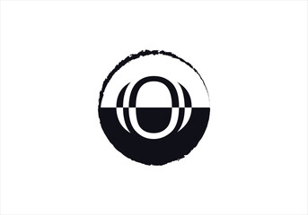 Letter O logo initial design template