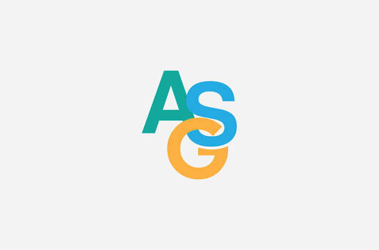 ASG Letter Initial Logo Design Template Vector Illustration, ASG logo, ASG vector, ASG design, ASG icon, ASG alphabet. ASG typography logo design
