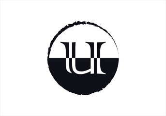 Letter U logo initial design template