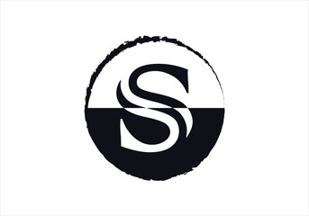 Letter S logo initial design template