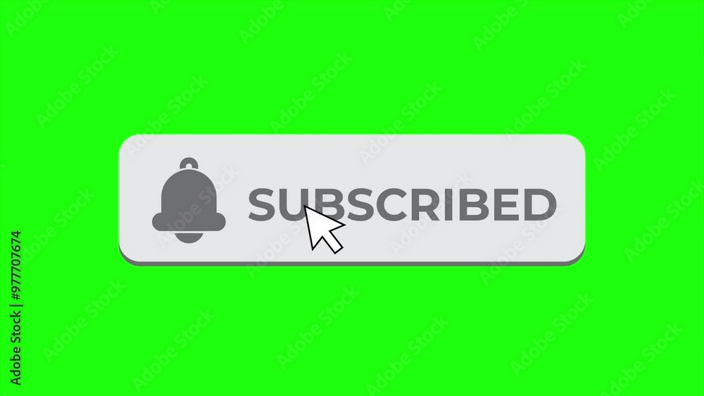 Poster red button subscribe of channel animation. subscribe button in flat style. subscribe red button and 