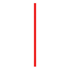 red vertical line isolated vector no background