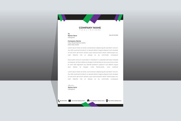 Modern business and corporate letterhead template