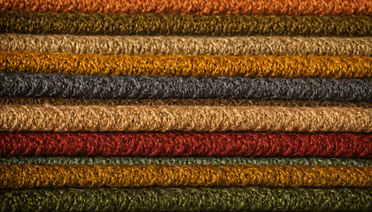 closeup of colorful knitted fabric pattern