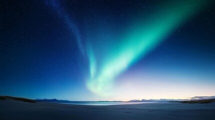 Radiant aurora, Southern Hemisphere sky, polar night.