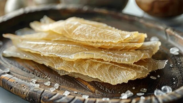 Discover the unique process of dehydrating filefish in a traditional Japanese setting at sunset