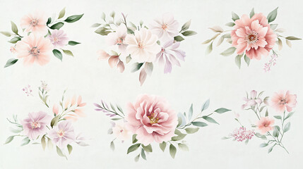 Watercolor Floral Arrangement