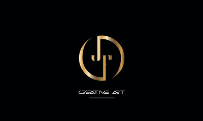 JF, FJ, J, F abstract letters logo monogram