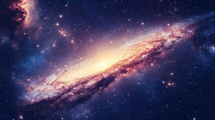 aweinspiring milky way galaxy with twinkling stars and nebula concept illustration