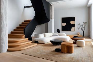 Authentic dÃ©cor fills a minimalist home, with personal touches and meaningful objects creating a warm atmosphere