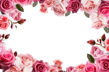PNG Roses frame border rose backgrounds pattern.