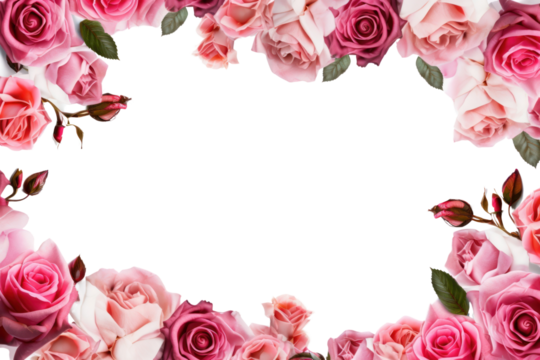 PNG Roses frame border rose backgrounds pattern.