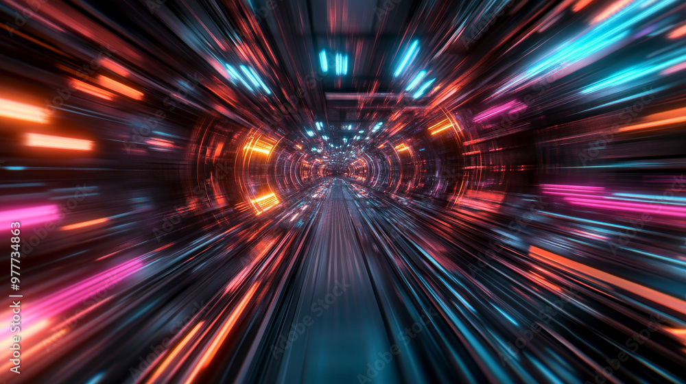 Aufkleber speed movement design background concept featuring hi-tech digital technology elements. the dynamic 