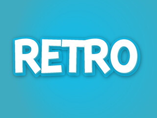 Retro Editable text style effect.