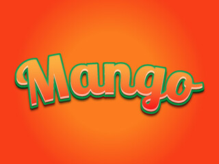 Mango Editable text style effect - Mango text style theme.