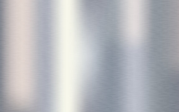 Silver gradient and metallic texture effect. Aluminum polished silver textured background. Metal silver wallpaper. Vector illustration