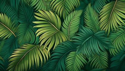green leaves texture background, AI generated