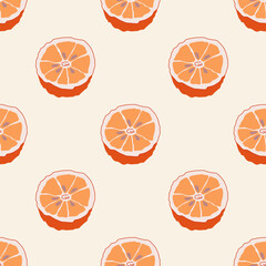 Seamless pattern abstract orange for prints, wallpaper, textiles, packaging.