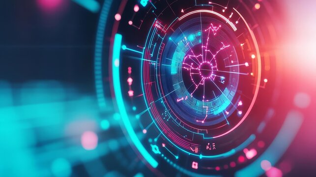 Digital horoscope dashboard with real-time zodiac updates, sleek and modern user interface