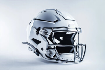 Football helmet with a sleek design on a white background
