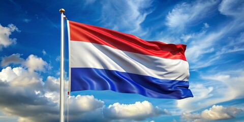 Dutch Flag Waving The Wind