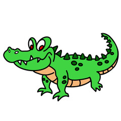 Coloring Book Alligator