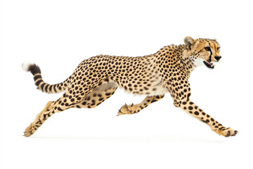leopard on a white background