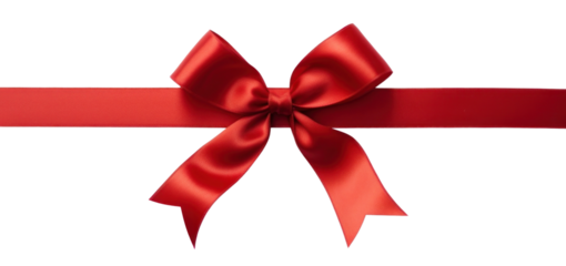 PNG Red gift ribbon and bow cross shape backgrounds white background celebration.