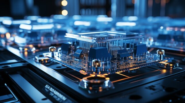 Robotic cleanroom manufacturing microchips with precision in a controlled environment
