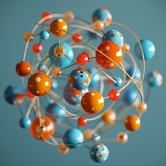 Captivating Molecular Visualization Showcasing the Intricate Beauty of Scientific Discovery