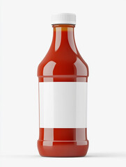 bottle with red liquid