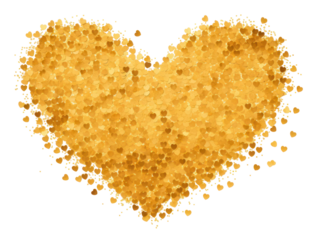 PNG Confetti heart backgrounds gold white background.