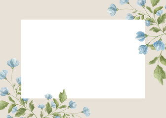 Flower wreath. Floral frame. Festive events. Wedding invitation. A set for decorating a greeting card. Vintage watercolor wreath. Event. Scrubbooking. Poster, album.