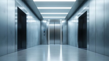 Modern Elevator Hallway
