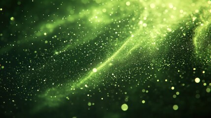 Abstract Green Glitter Background