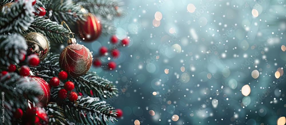 Poster background for the christmas and new year holidays. copy space image. place for adding text and desi