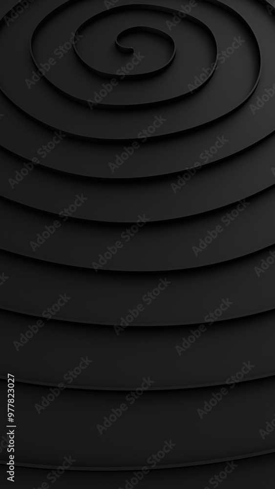 Poster abstract black lines against a vertical background. 3d rendering illustration not ai
