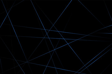 Abstract black with blue lines, triangles background modern design. Vector illustration EPS 10.