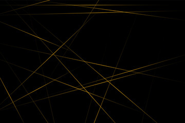 Abstract black with gold lines, triangles background modern design. Vector illustration EPS 10.