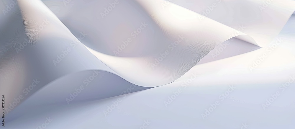 Poster close up of an open sheet of note paper. copy space image. place for adding text and design